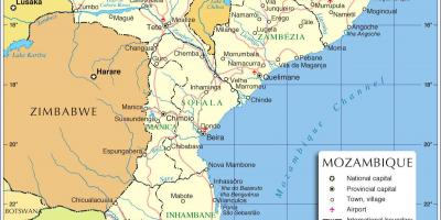 Maputo Mozambic hartă