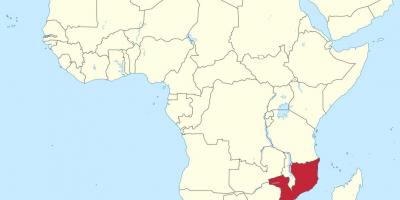 Harta Mozambic, africa